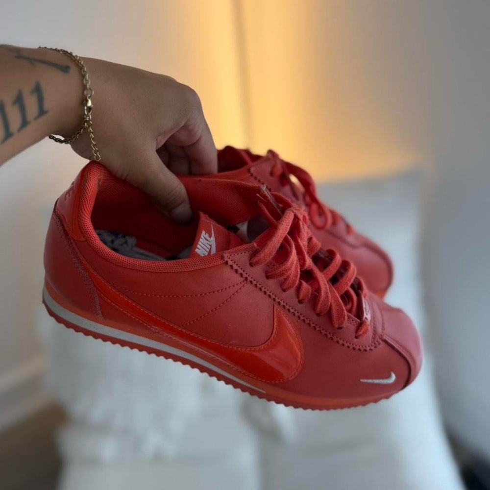 Nike Women's Cortez orange Sneakers